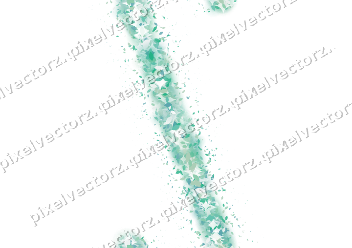 Nahtloser Glitzerbogen aus Tropfen in Grün auf transparentem Grund