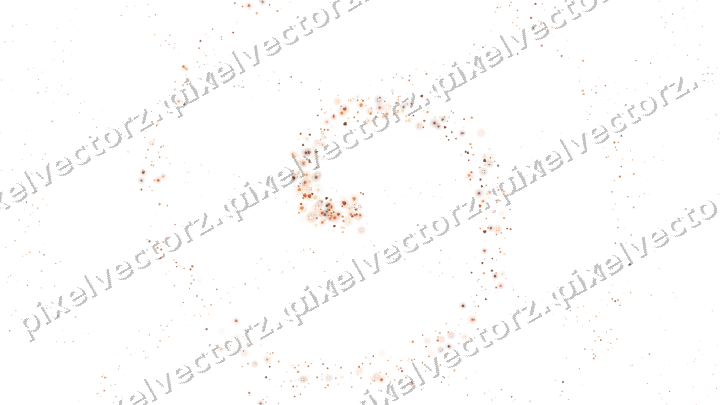Nahtlose Glitzerspirale aus Sternen und Herzen auf transparentem Grund