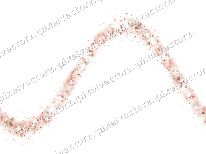 Nahtlose Glitzerwelle aus Funken in Orange auf transparentem Grund
