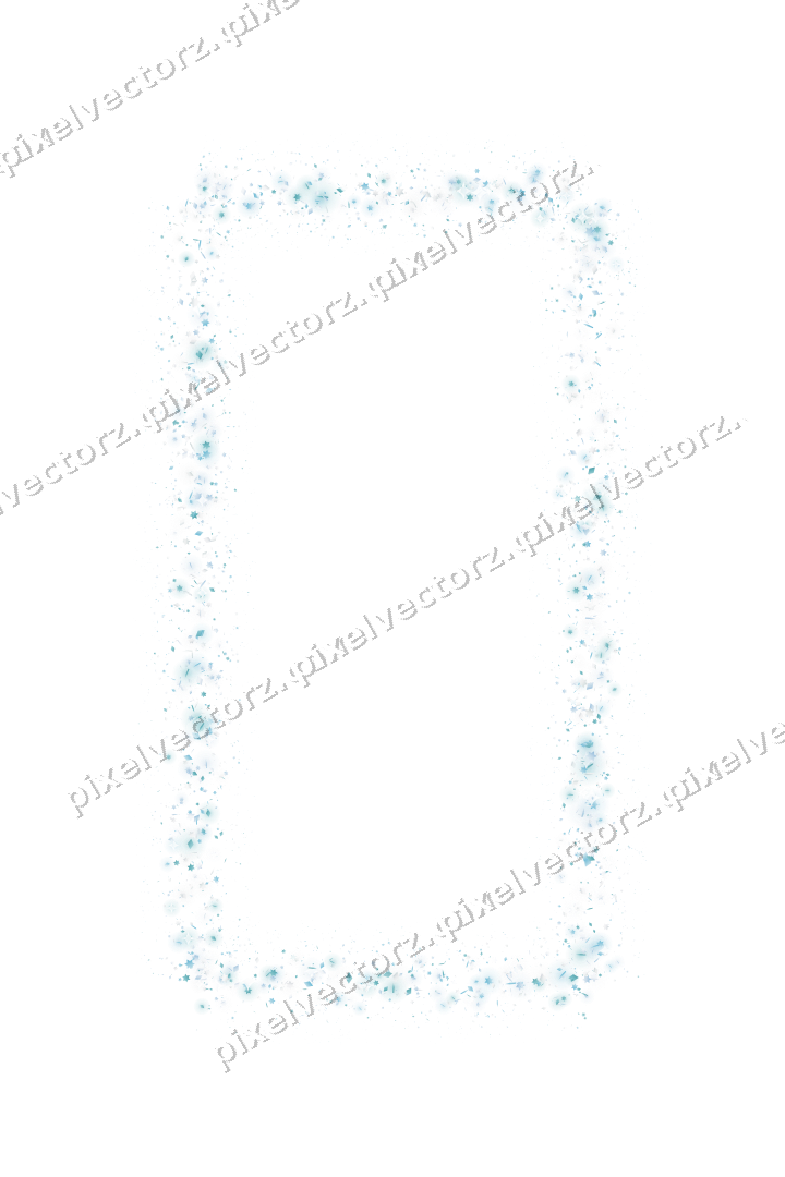 Nahtloser Glitzerrahmen aus Sternen und Rauten auf transparentem Grund