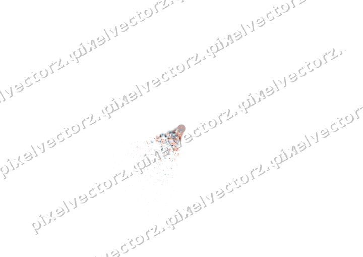 Nahtloser Glitzerfächer in Orange und Türkis auf transparentem Grund