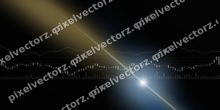 Leuchtender Neon Diagramm Hintergrund in Blau und Bernstein
