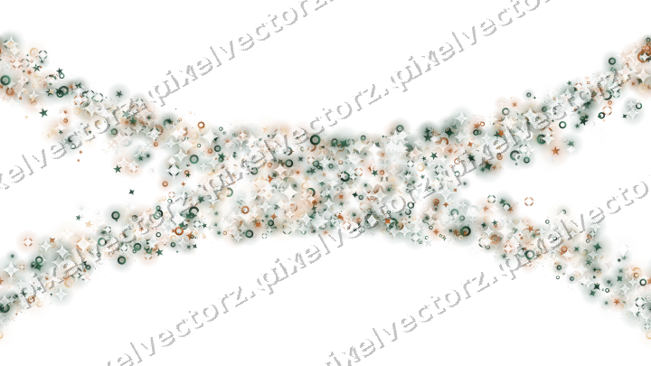 Nahtlose Glitzergirlande in Dunkelgrün auf transparentem Grund
