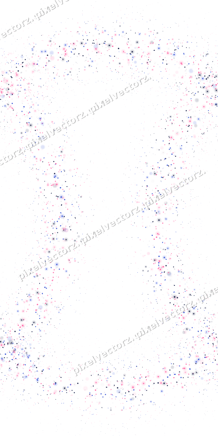 Nahtloser Glitzerkranz aus Sternen und Funken auf transparentem Grund