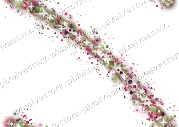 Nahtloser Glitzerbogen in Limette und Rosa auf transparentem Grund