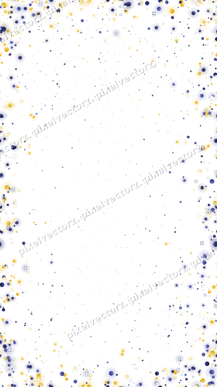 Nahtlose Glitzervignette aus Punkten auf transparentem Grund