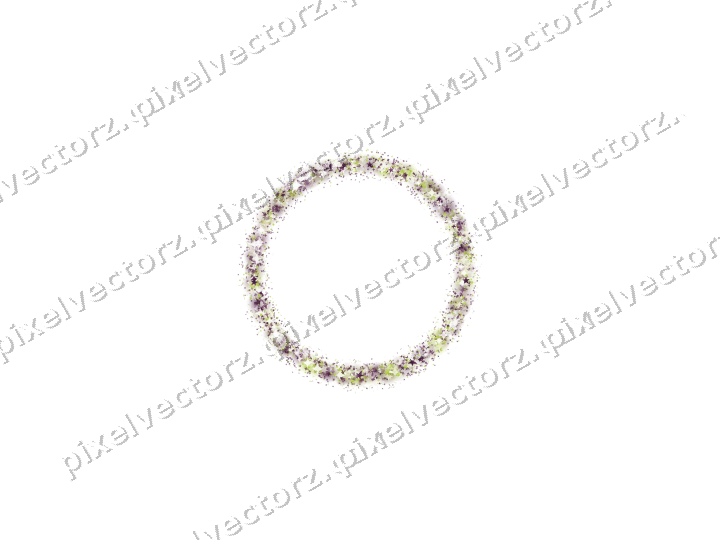Nahtloser Glitzerkranz aus Sternen und Funken auf transparentem Grund