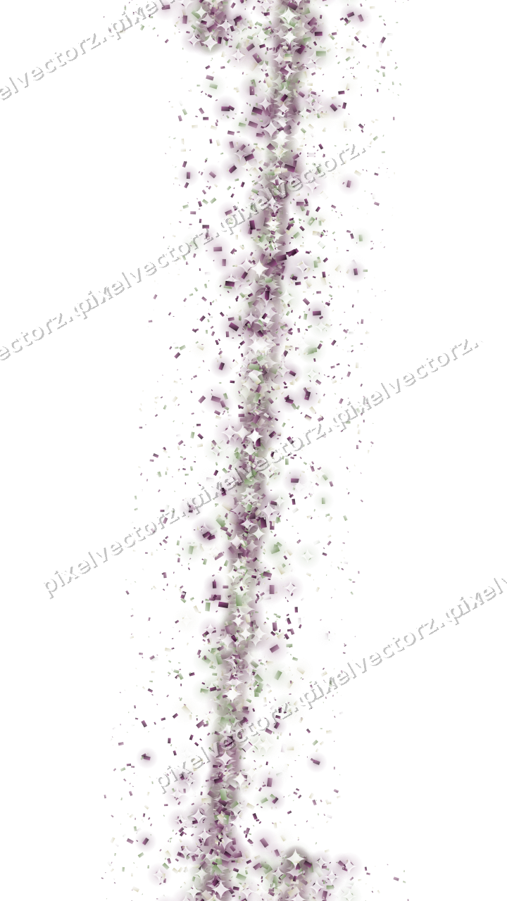 Nahtloses Glitzerband aus Konfetti auf transparentem Grund