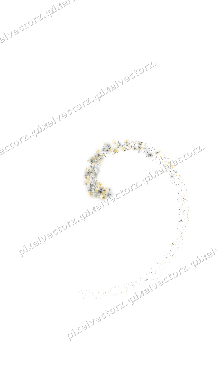 Nahtlose Glitzerspirale in Bernstein und Grau auf transparentem Grund