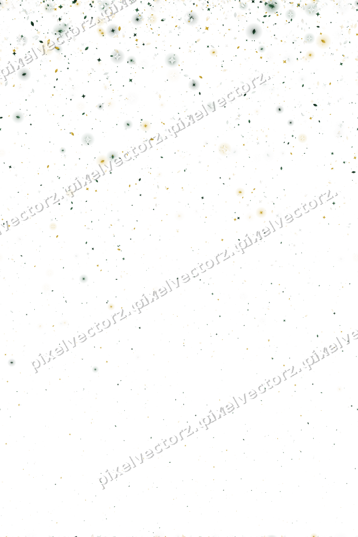Nahtloser Glitzerregen aus Funken und Tropfen auf transparentem Grund
