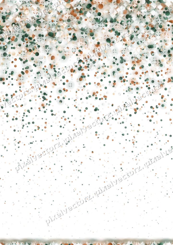 Nahtloser Glitzerregen aus Punkten auf transparentem Grund