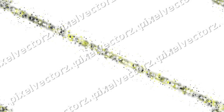 Nahtloses Glitzerband aus Sternen und Herzen auf transparentem Grund