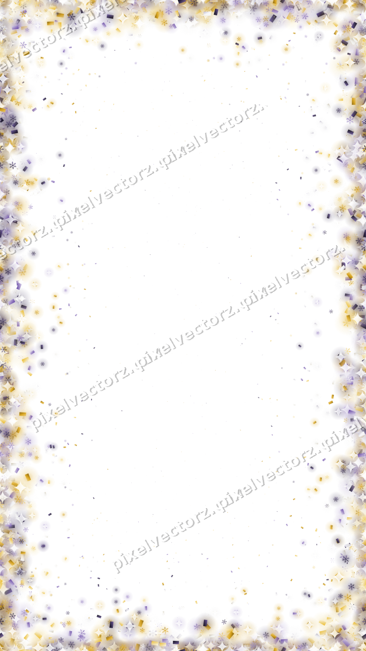 Nahtlose Glitzervignette in Bernstein auf transparentem Grund