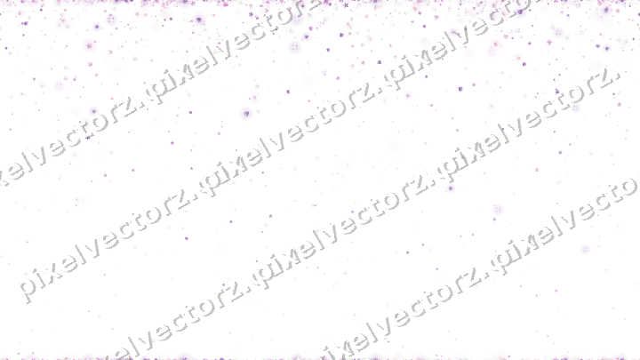 Nahtloser Glitzerregen aus Herzen und Blüten auf transparentem Grund