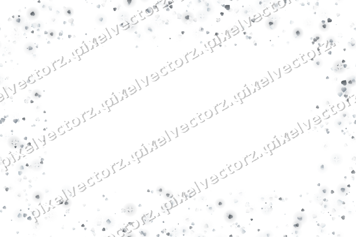 Nahtloser Glitzerrahmen aus Herzen auf transparentem Grund