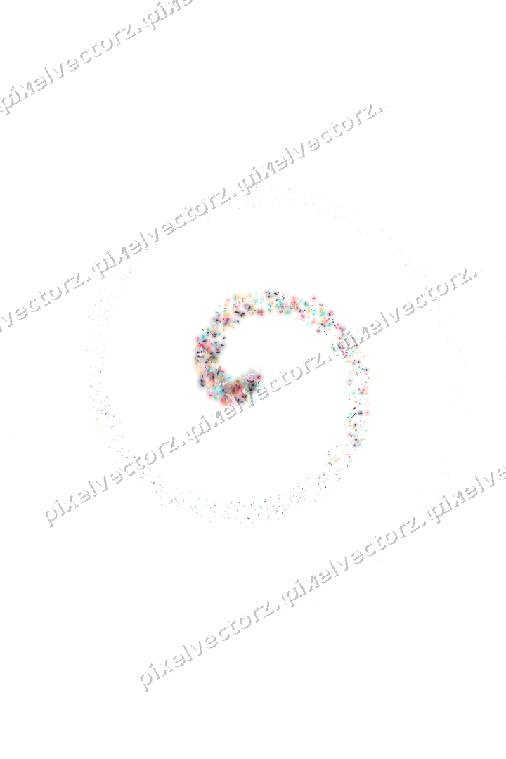 Nahtlose Glitzerspirale in Rosa und Bernstein auf transparentem Grund