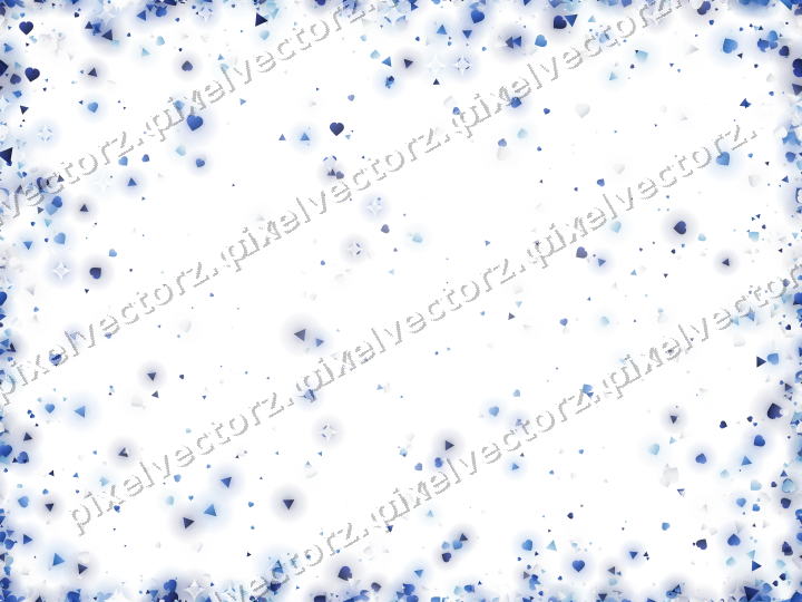 Nahtlose Glitzervignette in Blau und Türkis auf transparentem Grund