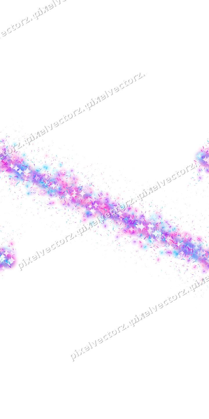 Nahtloses Glitzerband aus Splittern in Magenta auf transparentem Grund