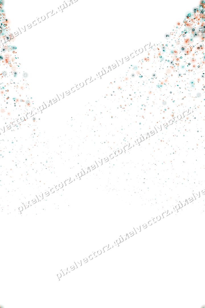 Nahtloser Glitzerfächer aus Ringen und Rauten auf transparentem Grund