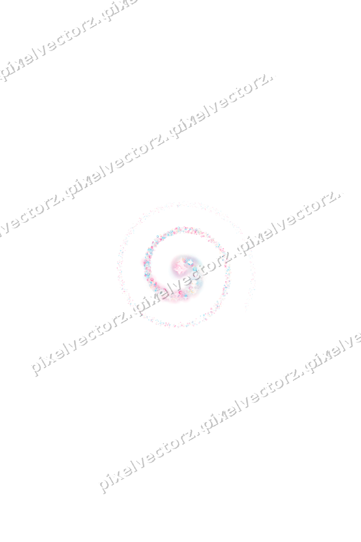 Nahtlose Glitzerspirale in Rosa und Türkis auf transparentem Grund
