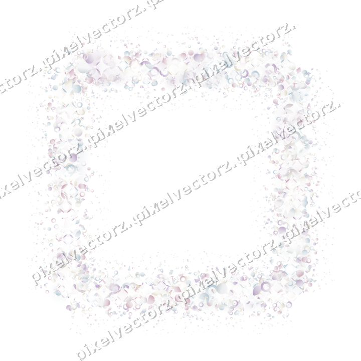 Nahtloser Glitzerrahmen in Blassrosa auf transparentem Grund
