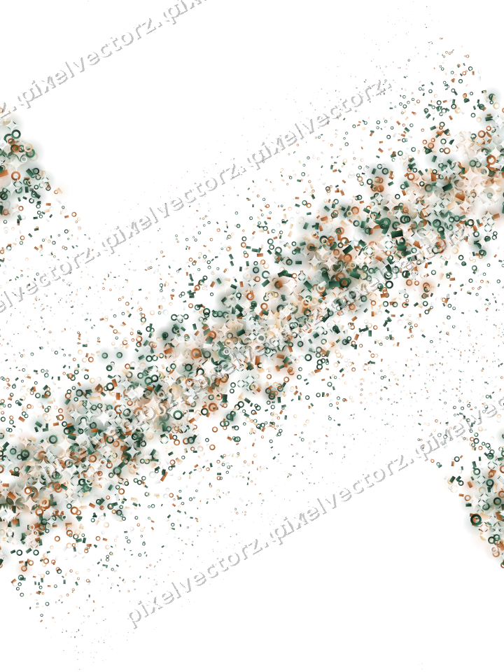 Nahtloses Glitzerband aus Ringen und Konfetti auf transparentem Grund