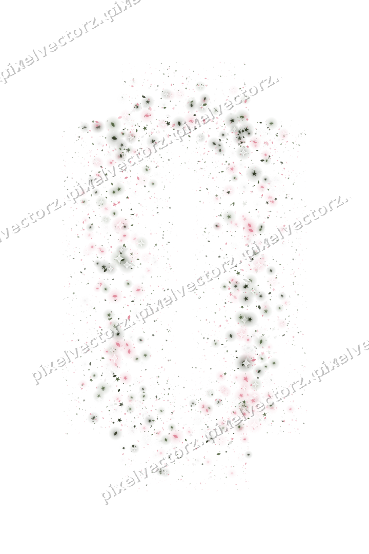 Nahtloser Glitzerrahmen in Rosa auf transparentem Grund