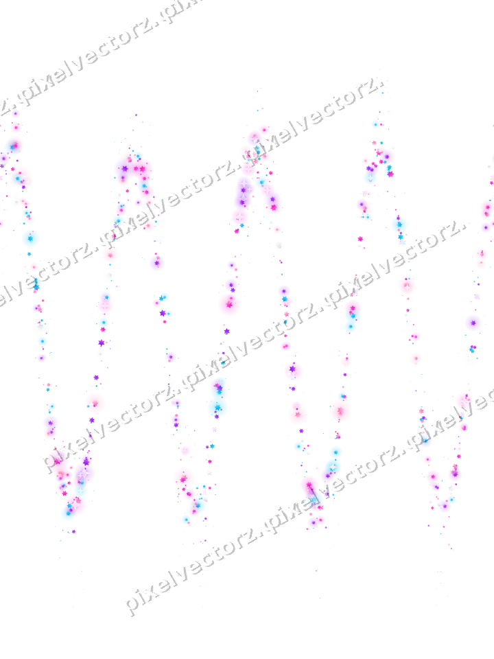 Nahtlose Glitzerwelle aus Sternen in Magenta auf transparentem Grund