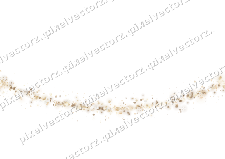Nahtloser Glitzerbogen aus Herzen und Punkten auf transparentem Grund