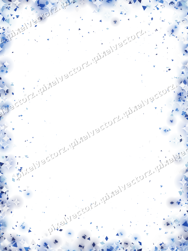 Nahtlose Glitzervignette in Blau und Türkis auf transparentem Grund