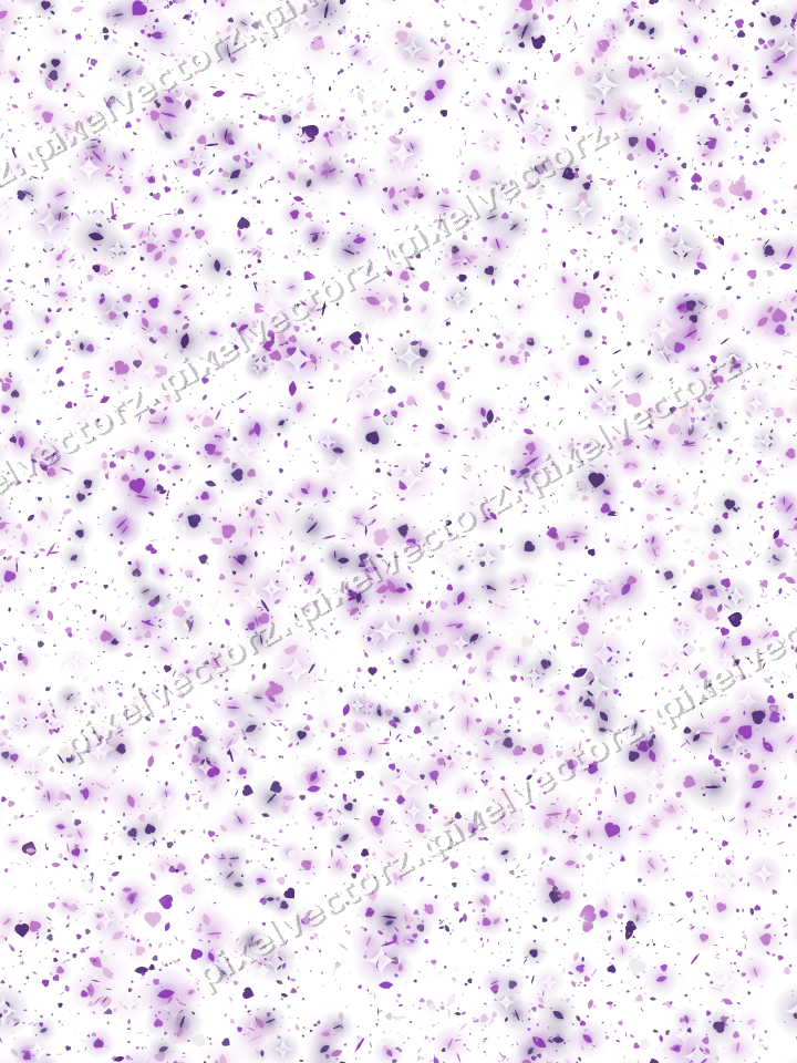 Nahtlose Glitzerstreuung in Violett auf transparentem Grund