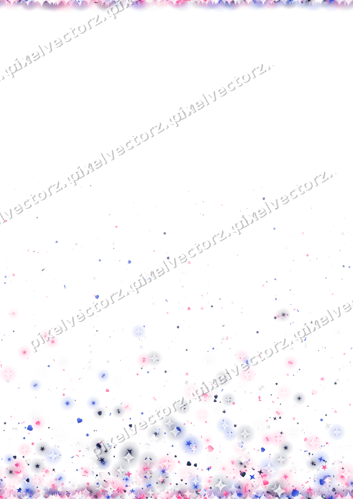 Nahtloser Glitzeraufstieg in Rosa und Blau auf transparentem Grund