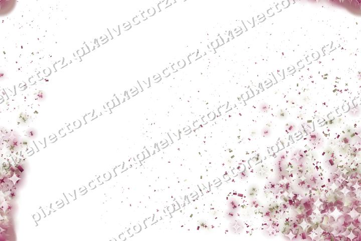 Nahtloser Glitzerfächer in Dunkelrosa und Gelb auf transparentem Grund