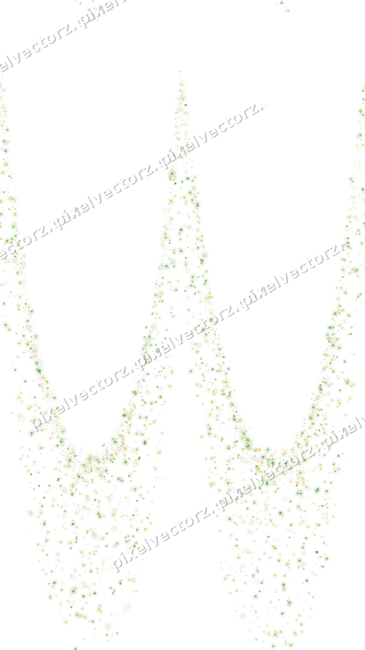 Nahtlose Glitzergirlande in Limette und Gelb auf transparentem Grund