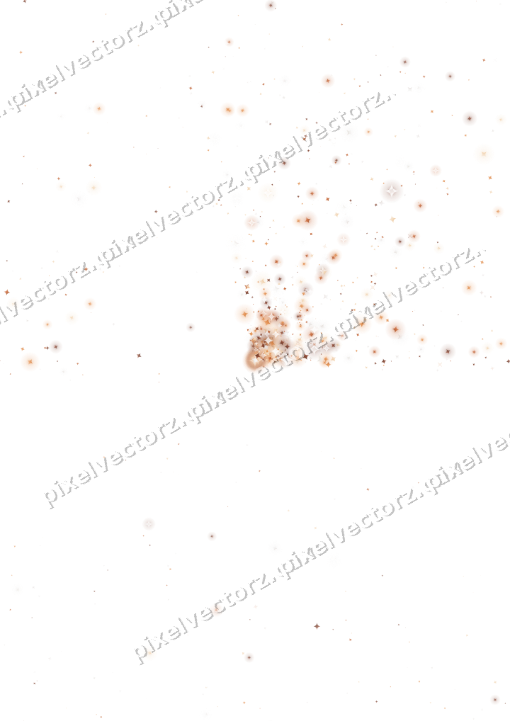 Nahtloser Glitzerfächer aus Funken auf transparentem Grund