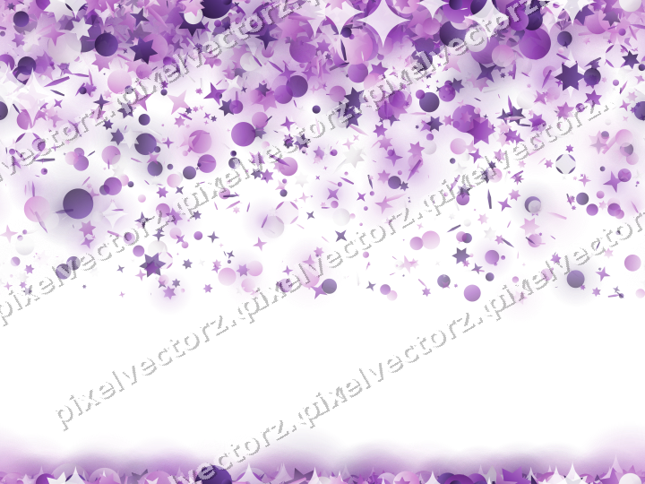 Nahtloser Glitzerregen aus Sternen und Punkten auf transparentem Grund