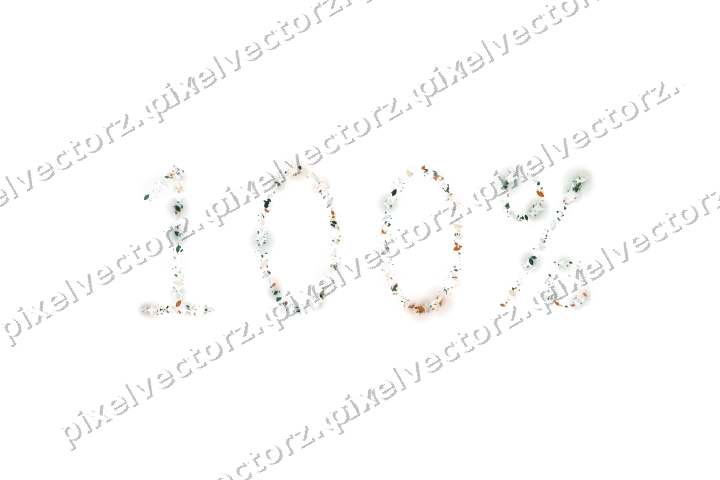 Nahtlose Glitzerzahl 100% aus Tropfen auf transparentem Grund