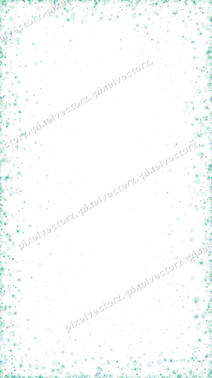 Nahtlose Glitzervignette in Grün und Petrol auf transparentem Grund