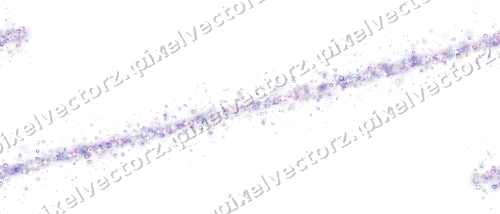Nahtloses Glitzerband in Violett und Blau auf transparentem Grund