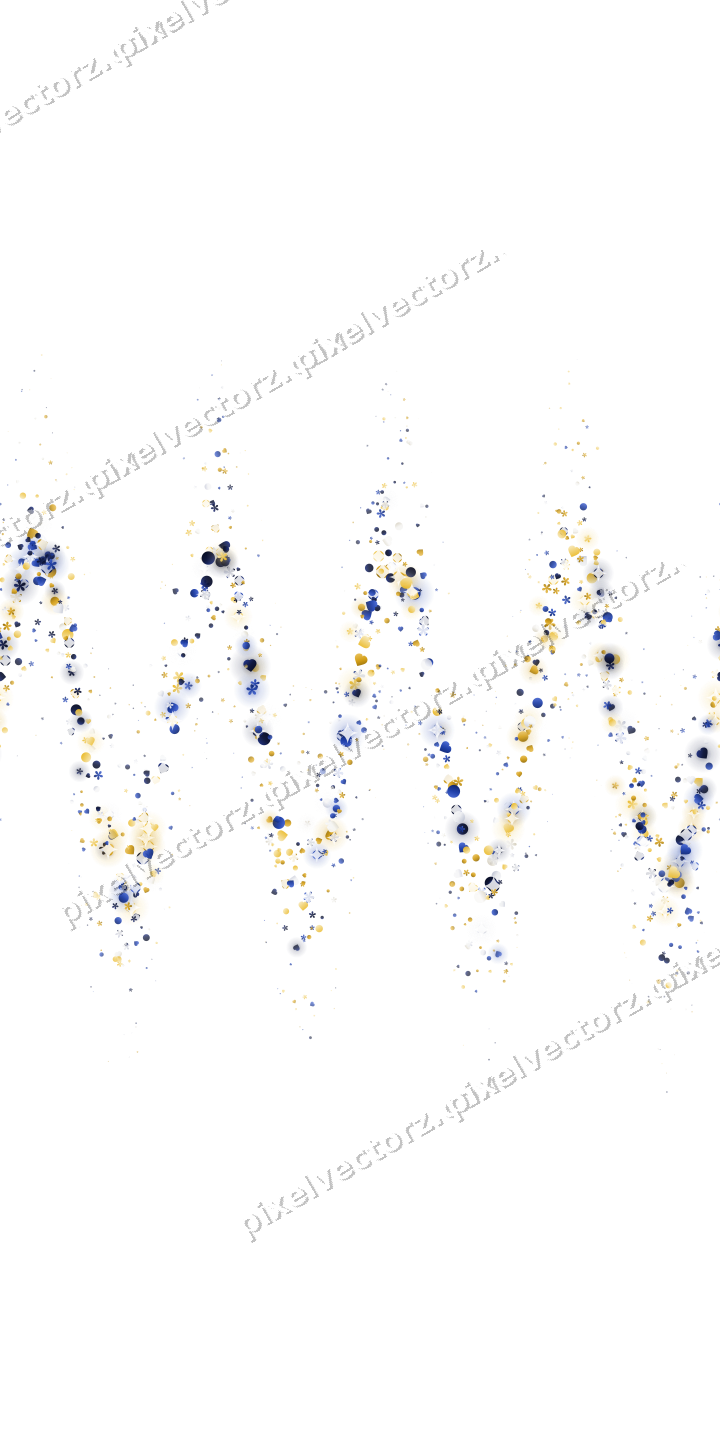 Nahtlose Glitzerwelle aus Herzen und Blüten auf transparentem Grund