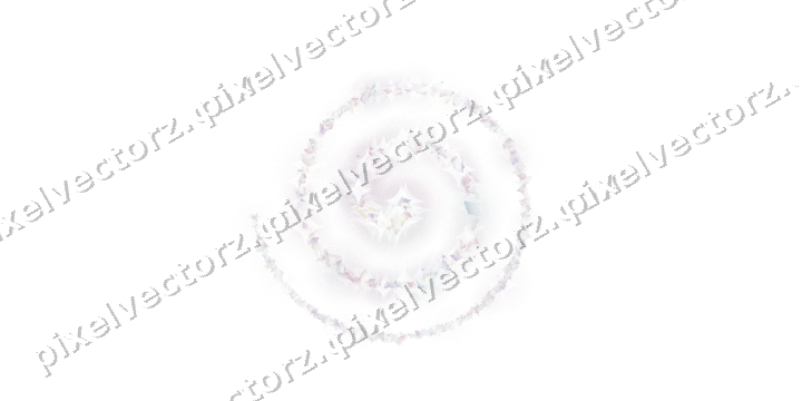 Nahtlose Glitzerspirale aus Rauten auf transparentem Grund