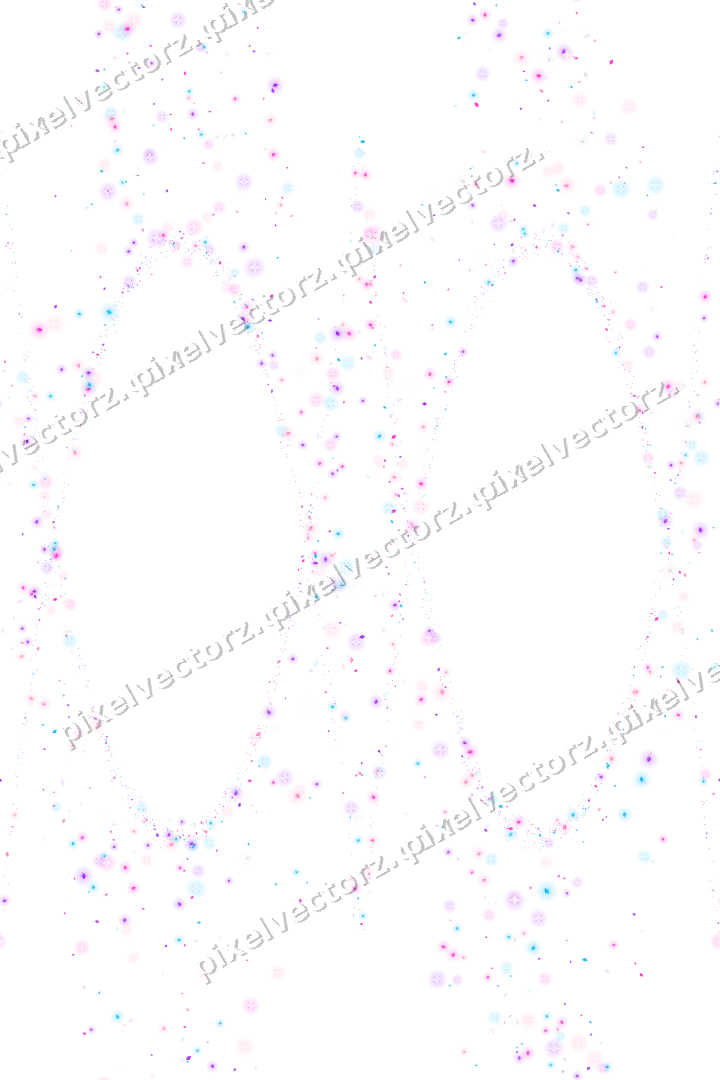 Nahtlose Glitzergirlande aus Rauten in Magenta auf transparentem Grund