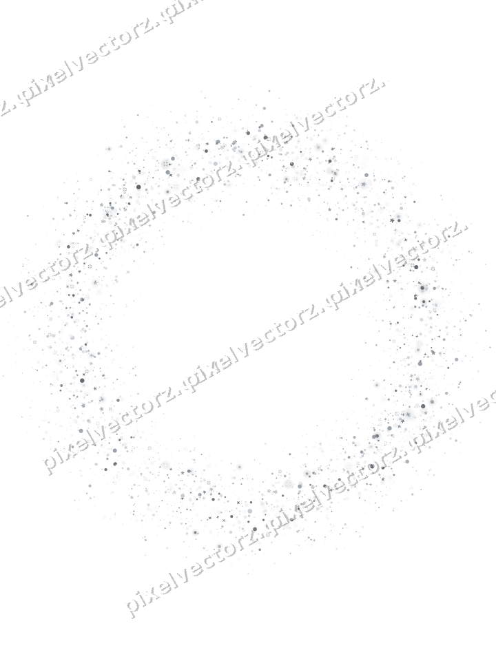 Nahtloser Glitzerkranz in Blassblau auf transparentem Grund
