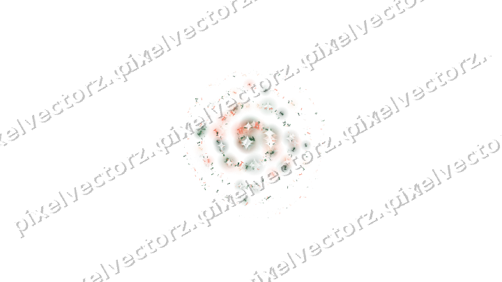 Nahtlose Glitzerspirale aus Sektgläsern auf transparentem Grund