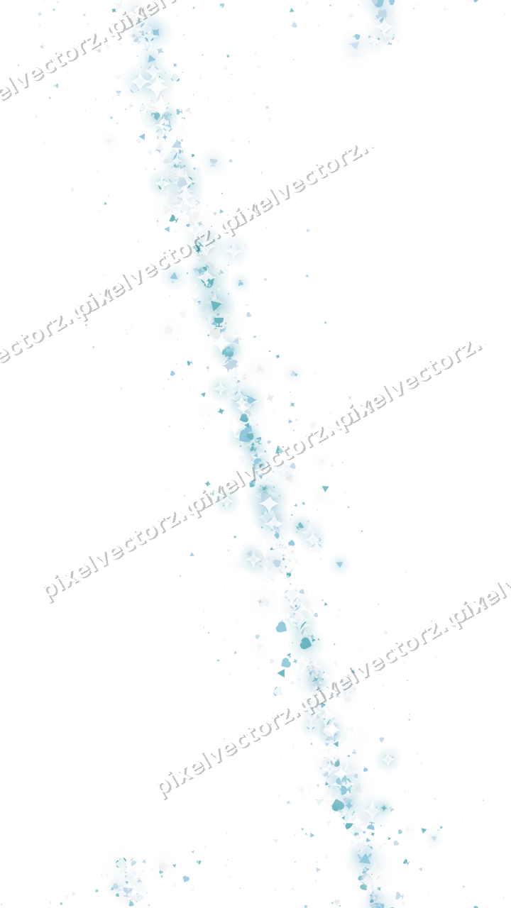 Nahtloses Glitzerband aus Funken und Herzen auf transparentem Grund