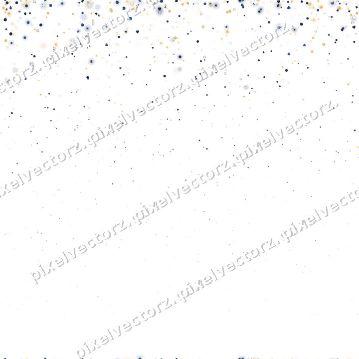 Nahtloser Glitzerregen aus Funken und Herzen auf transparentem Grund