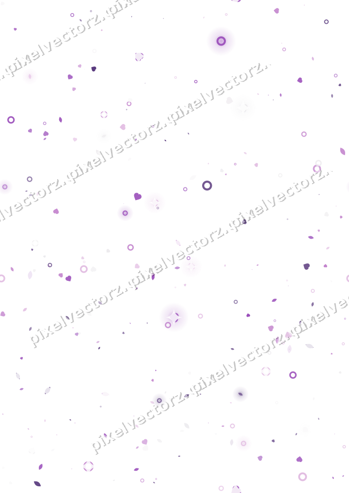 Nahtlose Glitzerstreuung in Violett auf transparentem Grund