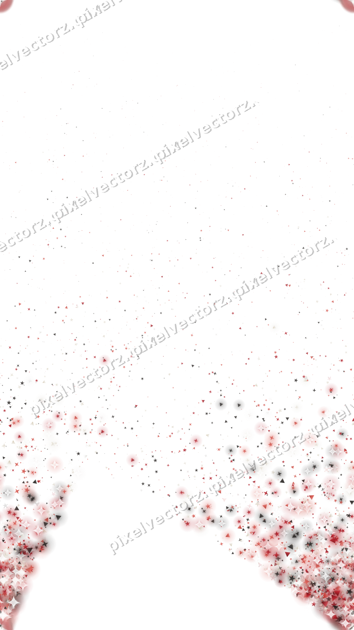 Nahtloser Glitzerfächer in Rot auf transparentem Grund