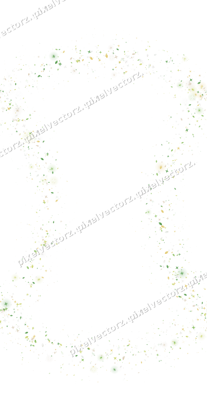 Nahtloser Glitzerkranz aus Sternen und Tropfen auf transparentem Grund
