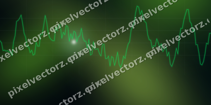 Leuchtender Neon Diagramm Hintergrund in Grün und Limette